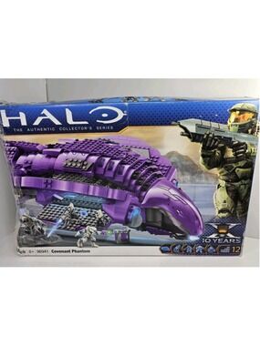 Halo Mega Bloks Covenant Phantom Set 96941, Not Complete, W/ Instructions & Box